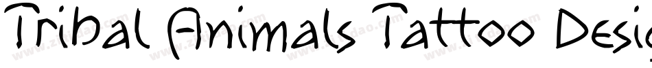 Tribal Animals Tattoo Designs字体转换